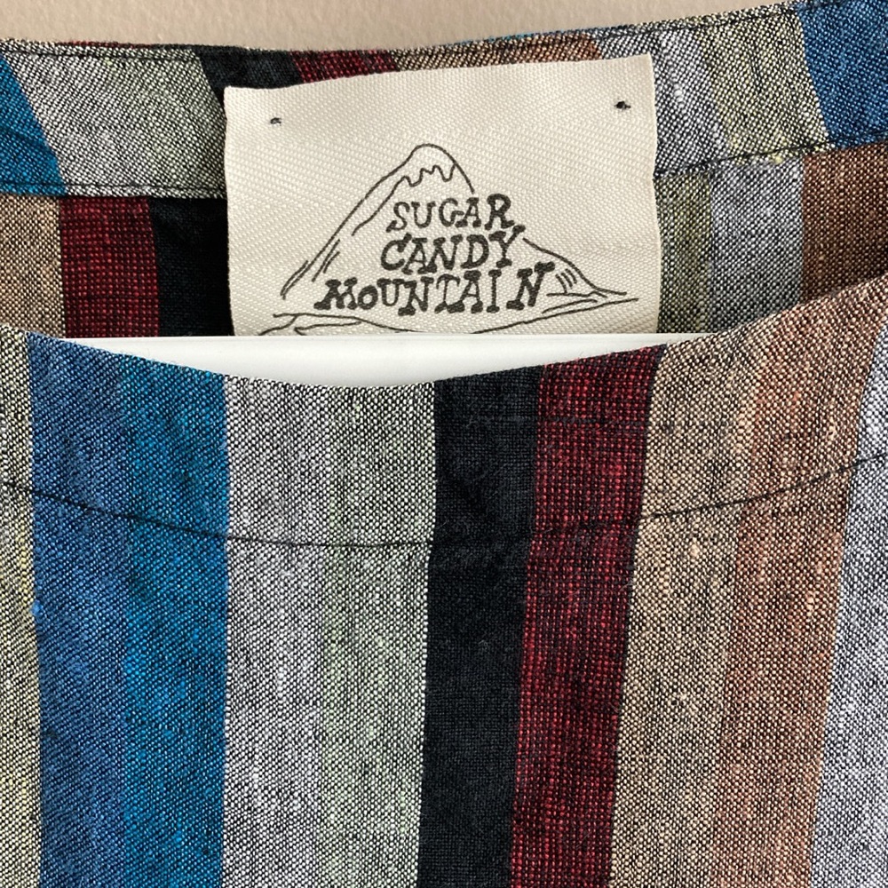 🍬 Sugar Candy Mountain: Mia Linen Striped Top size Small - Picture 3 of 4